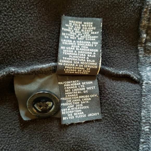 Ike Behar Double Breasted Womens Fleece Soft Belted Jacket Size Medium Gray - Picture 13 of 13